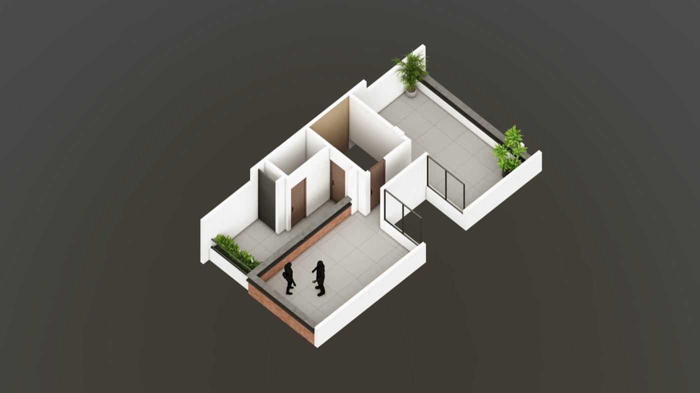18 Aangan terrace floor plan